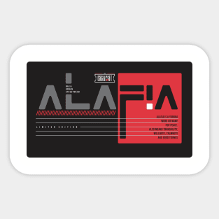 Alafia by niekanenty Sticker